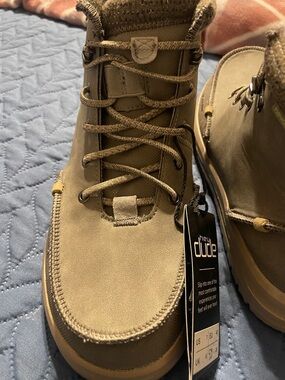 Hey Dude Men’s Olive Tan Chukka Lace-Up Boots